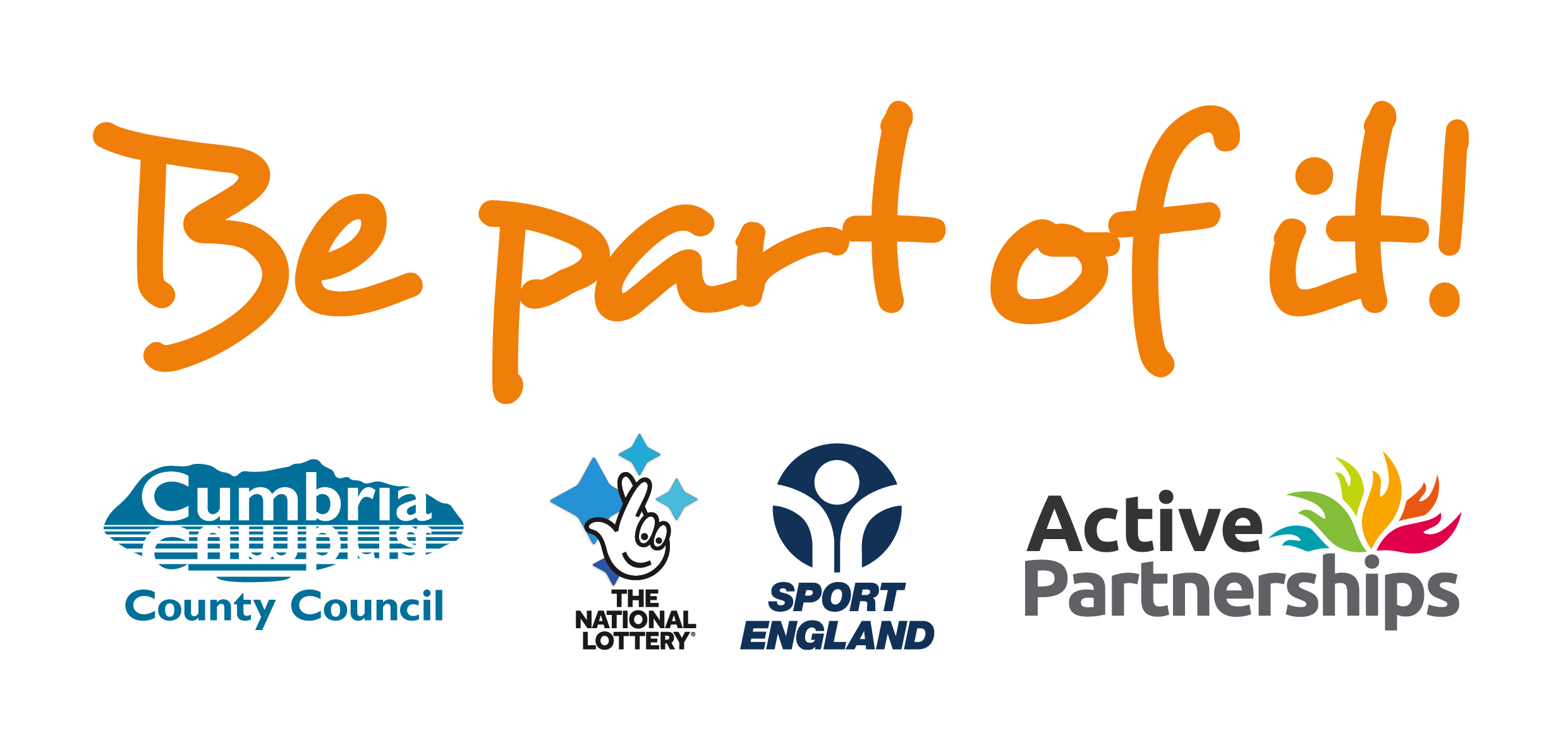 Be Part Of It logo lock up - The Active Cumbria Strapline