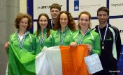 Paul Bell with women's Irish team